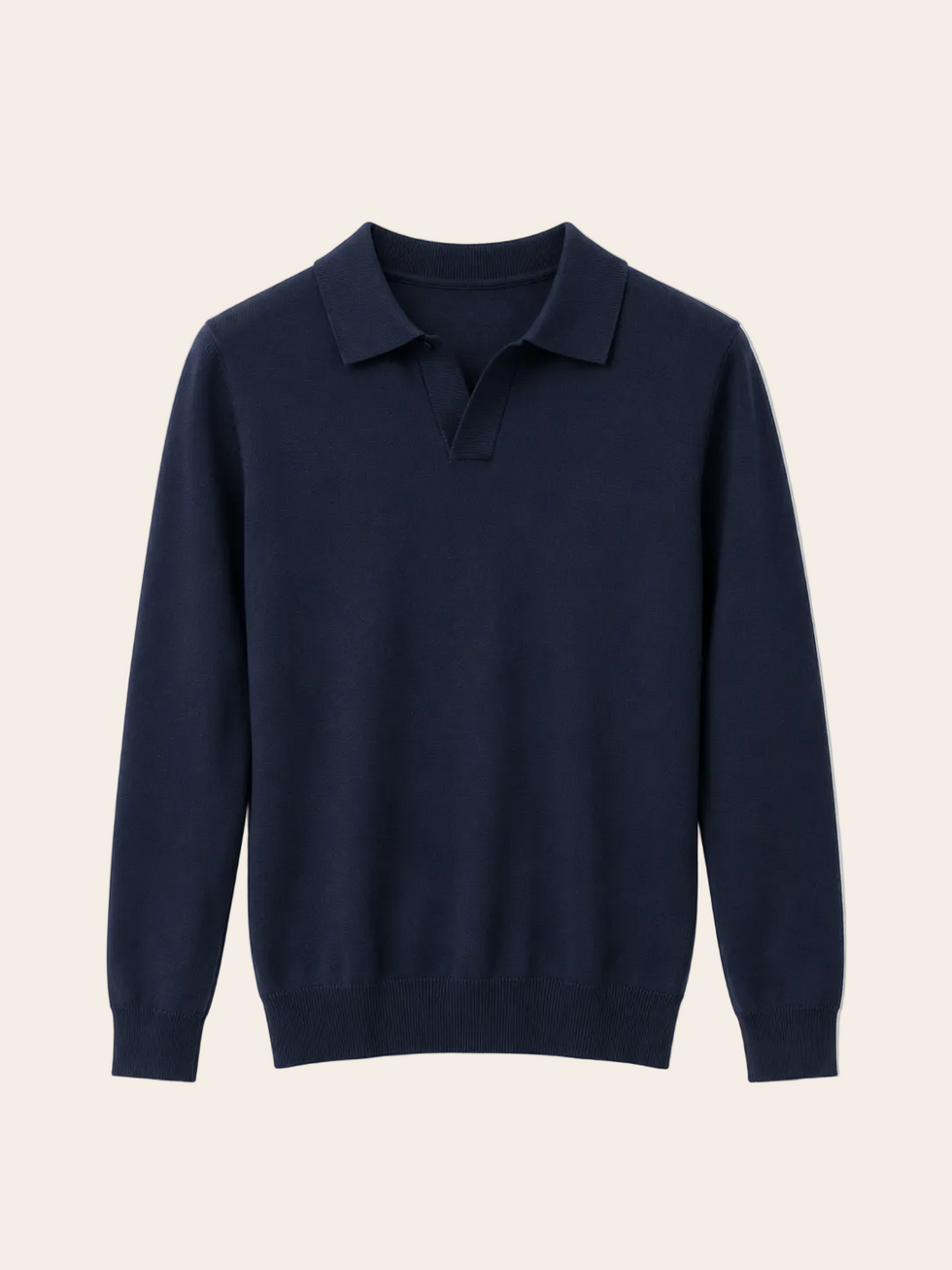 Polo manga longa tricô toque Cashmere