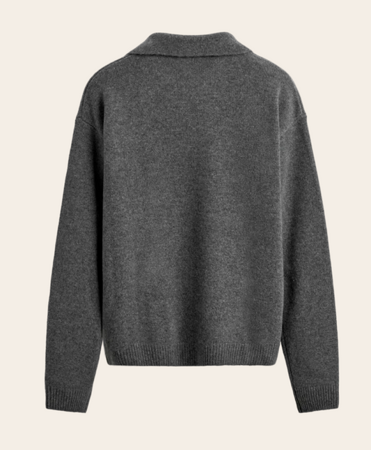Polo manga longa Tricô Lã - CASHMERE