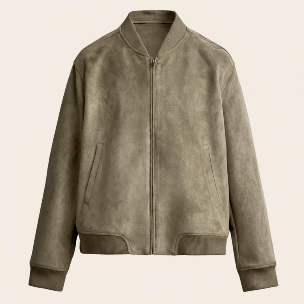 JAQUETA BOMBER EFEITO SUEDE