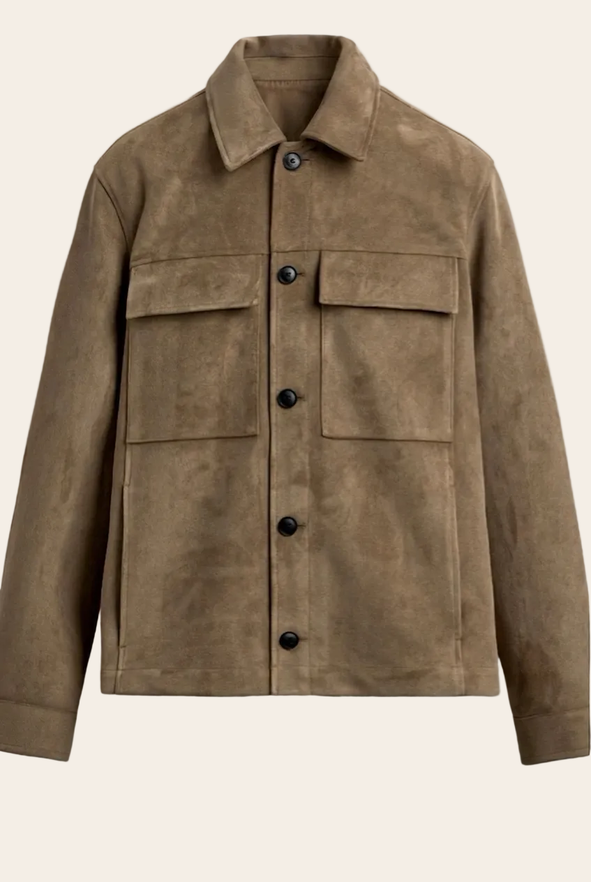 Jaqueta Efeito Suede Premium