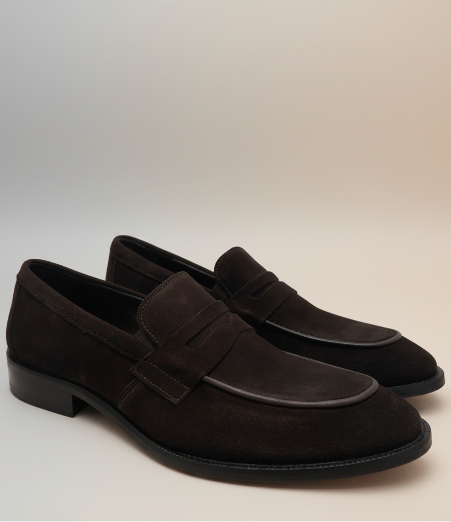 Loafer Junno Camurça Café